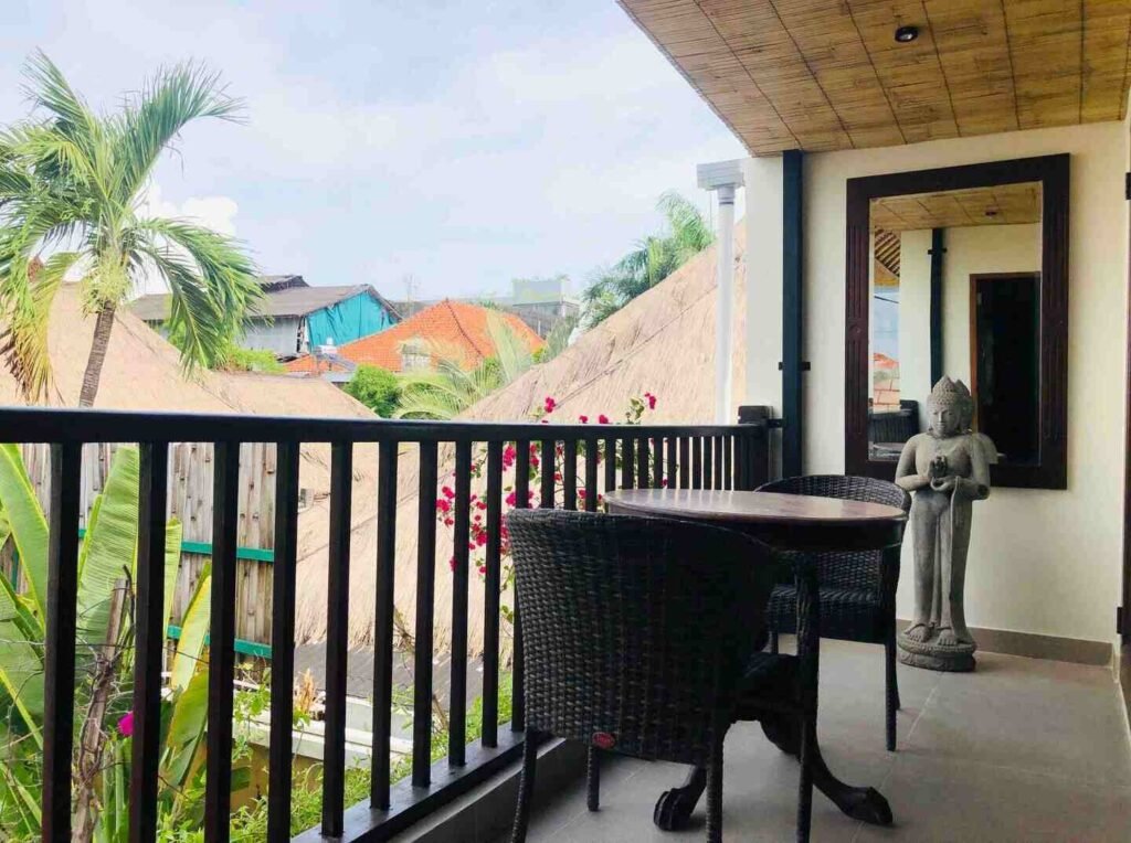 2nd bedroom balcony villa carissa seminyak
