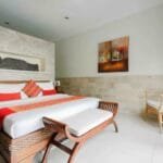 1st bedroom double bed villa carissa seminyak centre