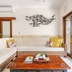 Sofa bed in living room villa carissa seminyak bali
